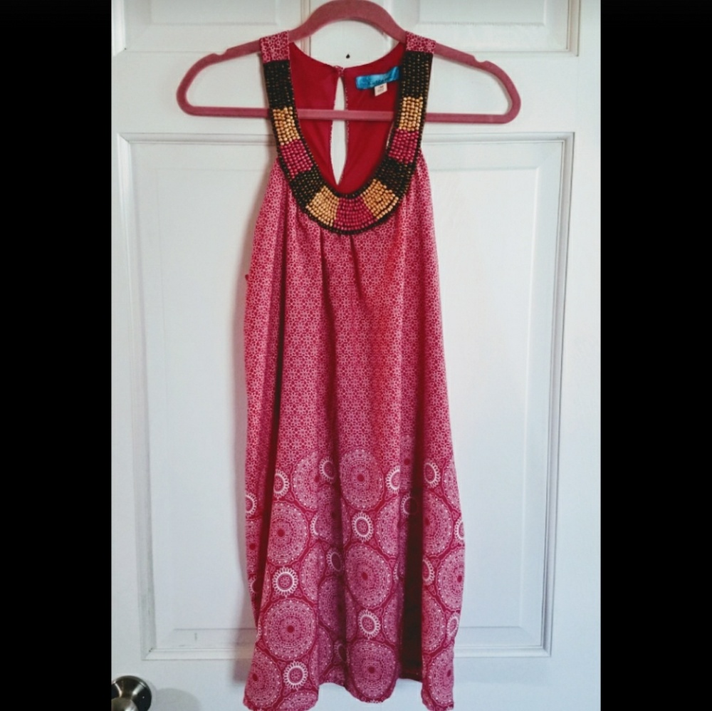 Buttons Boho Dress